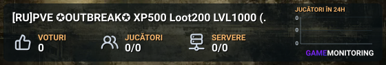 [RU]PVE ✪OUTBREAK✪ XP500 Loot200 LVL1000 (ProjectZ)
