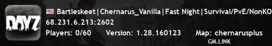 Bartleskeet|Chernarus_Vanilla|Fast Night|Survival/PvE/NonKOS