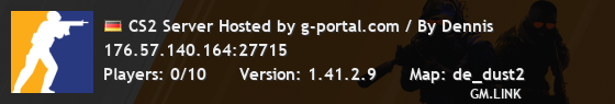 CS2 Server Hosted by g-portal.com / By Dennis