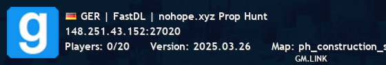 GER | FastDL | nohope.xyz Prop Hunt