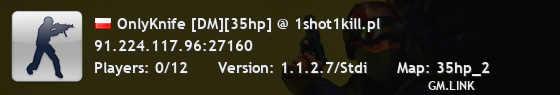 OnlyKnife [DM][35hp] @ 1shot1kill.pl