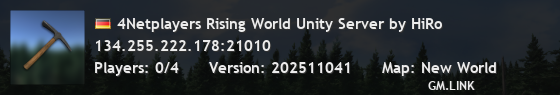 4Netplayers Rising World Unity Server by HiRo