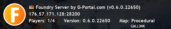 Foundry Server by G-Portal.com (v0.6.0.22650)
