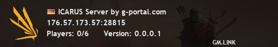 ICARUS Server by g-portal.com