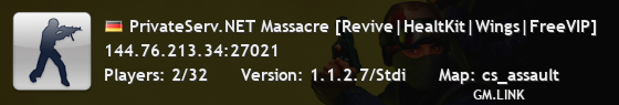 PrivateServ.NET Massacre [Revive|HealtKit|Wings|FreeVIP]