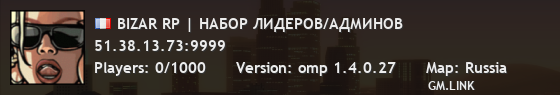 BIZAR RP | НАБОР ЛИДЕРОВ/АДМИНОВ