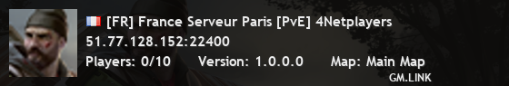 [FR] France Serveur Paris [PvE] 4Netplayers