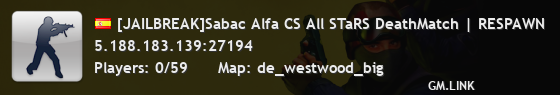 [JAILBREAK]Sabac Alfa CS All STaRS DeathMatch | RESPAWN