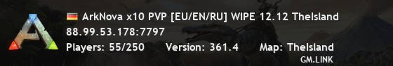 ArkNova x10 PVP [EU/EN/RU] WIPE 12.12 TheIsland