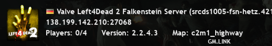 Valve Left4Dead 2 Falkenstein Server (srcds1005-fsn-hetz.421.54
