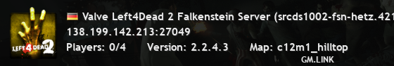 Valve Left4Dead 2 Falkenstein Server (srcds1002-fsn-hetz.421.35
