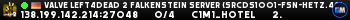 Valve Left4Dead 2 Falkenstein Server (srcds1001-fsn-hetz.421.34