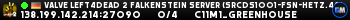 Valve Left4Dead 2 Falkenstein Server (srcds1001-fsn-hetz.421.76
