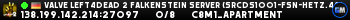Valve Left4Dead 2 Falkenstein Server (srcds1001-fsn-hetz.421.83