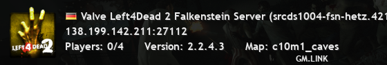 Valve Left4Dead 2 Falkenstein Server (srcds1004-fsn-hetz.421.98