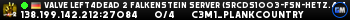 Valve Left4Dead 2 Falkenstein Server (srcds1003-fsn-hetz.421.70