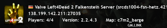 Valve Left4Dead 2 Falkenstein Server (srcds1004-fsn-hetz.421.21