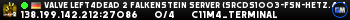 Valve Left4Dead 2 Falkenstein Server (srcds1003-fsn-hetz.421.72