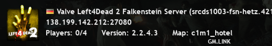 Valve Left4Dead 2 Falkenstein Server (srcds1003-fsn-hetz.421.66