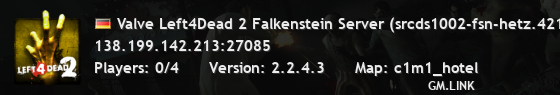 Valve Left4Dead 2 Falkenstein Server (srcds1002-fsn-hetz.421.71