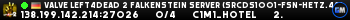 Valve Left4Dead 2 Falkenstein Server (srcds1001-fsn-hetz.421.12