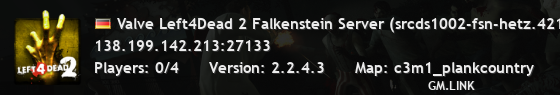 Valve Left4Dead 2 Falkenstein Server (srcds1002-fsn-hetz.421.11