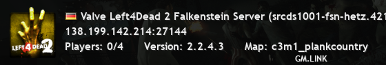 Valve Left4Dead 2 Falkenstein Server (srcds1001-fsn-hetz.421.13