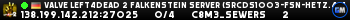 Valve Left4Dead 2 Falkenstein Server (srcds1003-fsn-hetz.421.11