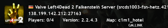 Valve Left4Dead 2 Falkenstein Server (srcds1003-fsn-hetz.421.14