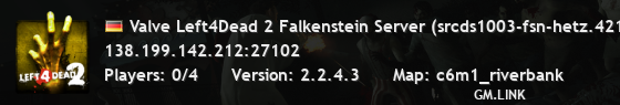 Valve Left4Dead 2 Falkenstein Server (srcds1003-fsn-hetz.421.88