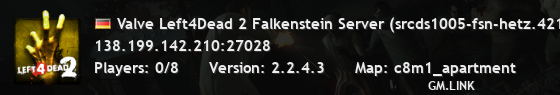 Valve Left4Dead 2 Falkenstein Server (srcds1005-fsn-hetz.421.14