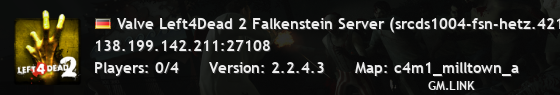 Valve Left4Dead 2 Falkenstein Server (srcds1004-fsn-hetz.421.94