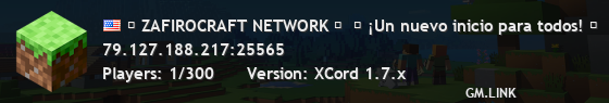 ⚡ ZAFIROCRAFT NETWORK ⚡  ⚔ ¡Un nuevo inicio para todos! ⚔