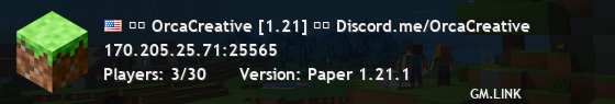 ≋≋ OrcaCreative [1.21] ≋≋ Discord.me/OrcaCreative