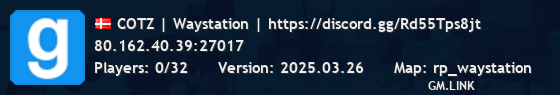 COTZ | Waystation | https://discord.gg/Rd55Tps8jt