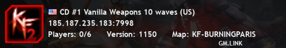 CD #1 Vanilla Weapons 10 waves (US)