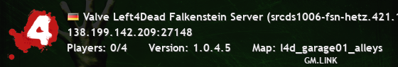 Valve Left4Dead Falkenstein Server (srcds1006-fsn-hetz.421.134)