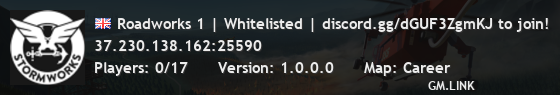 Roadworks 1 | Whitelisted | discord.gg/dGUF3ZgmKJ to join!