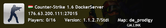 Counter-Strike 1.6 DockerServer