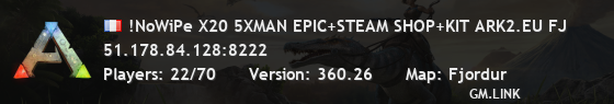 !NoWiPe X20 5XMAN EPIC+STEAM SHOP+KIT ARK2.EU FJ