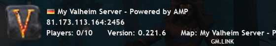 My Valheim Server - Powered by AMP