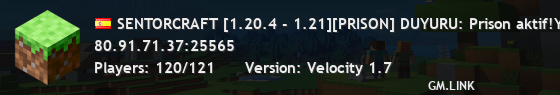SENTORCRAFT [1.20.4 - 1.21][PRISON] DUYURU: Prison aktif!Yeni Sezon