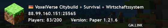 VoxelVerse Citybuild + Survival + Wirtschaftssystem