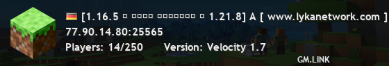 [1.16.5 ★ ʟʏᴋᴀ ɴᴇᴛᴡᴏʀᴋ ★ 1.21.8] A [ discord.gg/lyka ] A