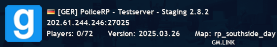 [GER] PoliceRP - Testserver - Staging 2.8.2