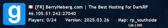 [FR] BerryHeberg.com | The Best Hosting for DarkRP