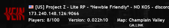 [US] Project Z - Lite RP - *Newbie Friendly* - NO KOS - discord