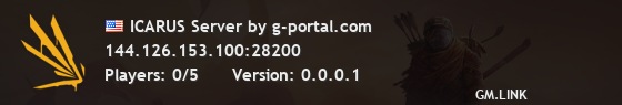 ICARUS Server by g-portal.com