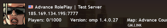 Advance RolePlay | Test Server
