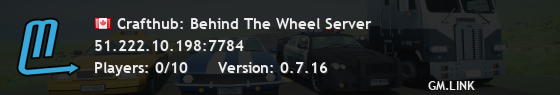 Crafthub: Behind The Wheel Server